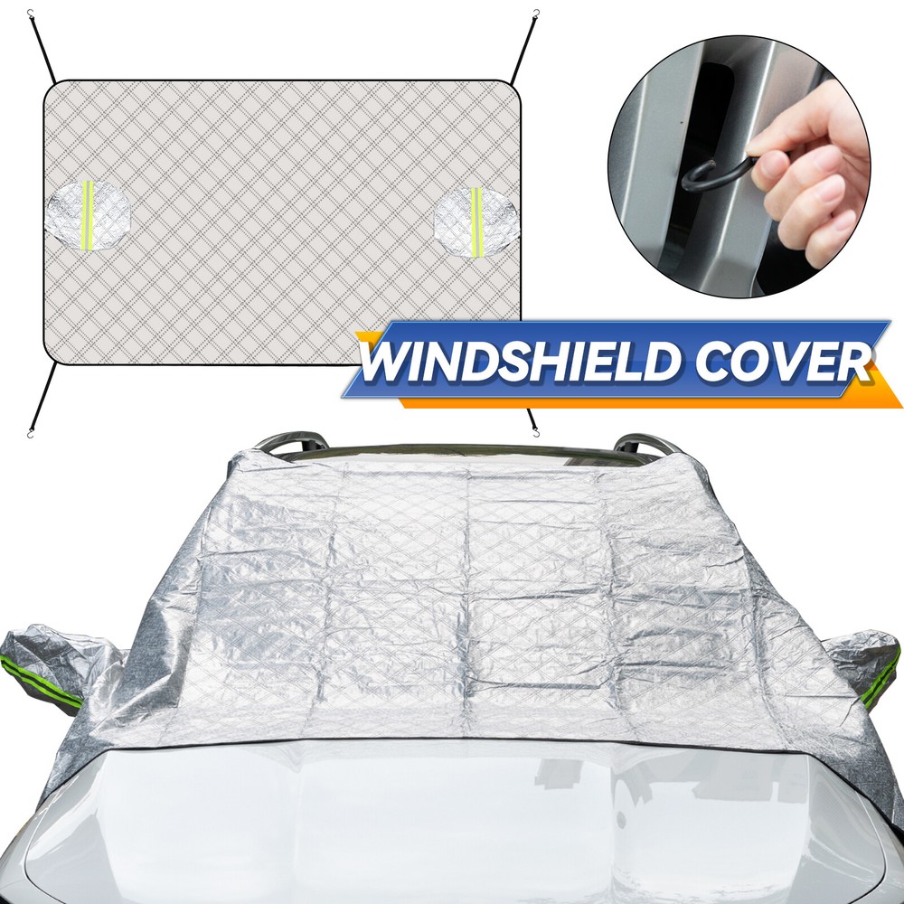 Thick Car Windshield Cover Protector for Snow Ice Rain Frost and Sun Shade