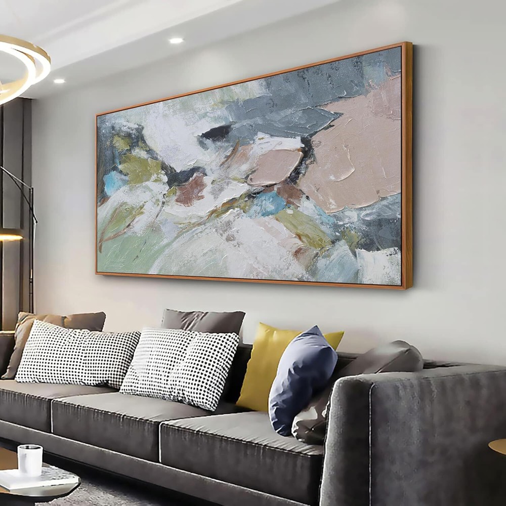 Pink Abstract Painting Large Wall Art Living Room Decor 30