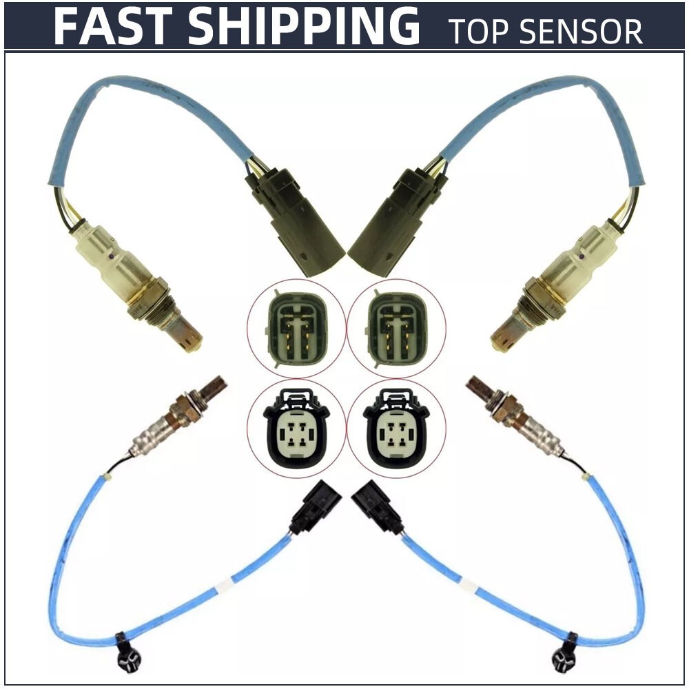 4Pcs For Lincoln MKS MKZ 3.7L Ford Explorer 3.5L Up+Downstream O2 Oxygen Sensor