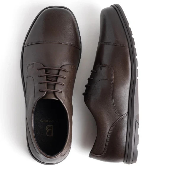 Brenston: Barefoot Dress Shoe Vintage Brown - Non-Slip Excellent Conditions