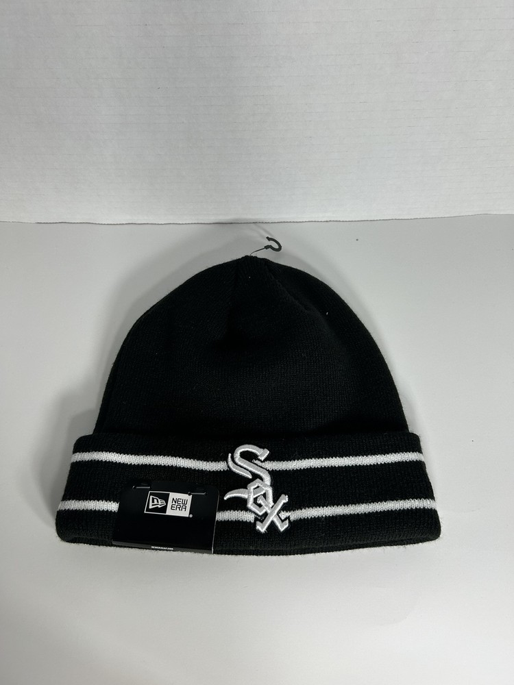 MLB Chicago White Sox New Era Winter Soft Warm Winter Beanie Baseball Pom Hat