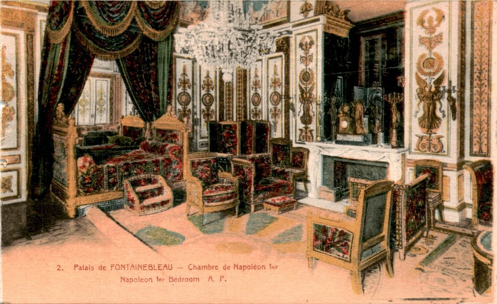 Palais de Fontainebleau, Chambre de Napoléon 1er, Napoleon Postcard