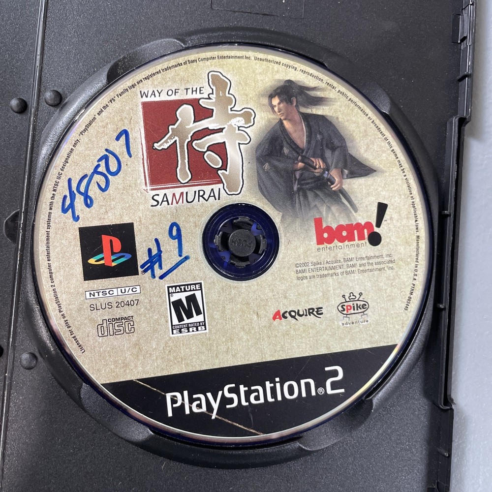 Way of the Samurai (Sony PlayStation 2 PS2, 2002) Disc Only