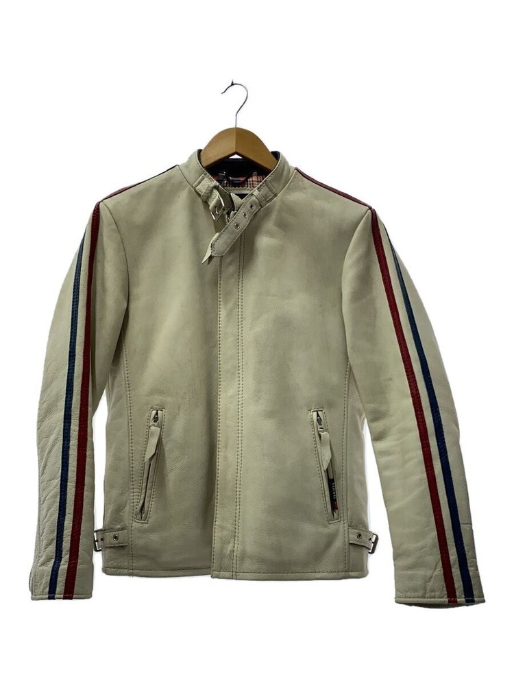 Schott Single Riders Jacket/S/Cowhide/Wht/Plain/3111010 31901