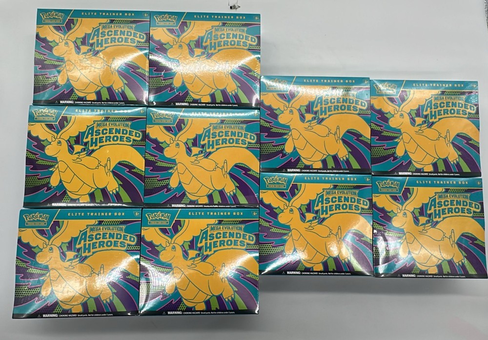 Lot of (10) Pokemon TCG Ascended Heroes Elite Trainer Boxes SEALED/NEWPROBSTEIN123 is actively accepting CONSIGNMENTS !!
