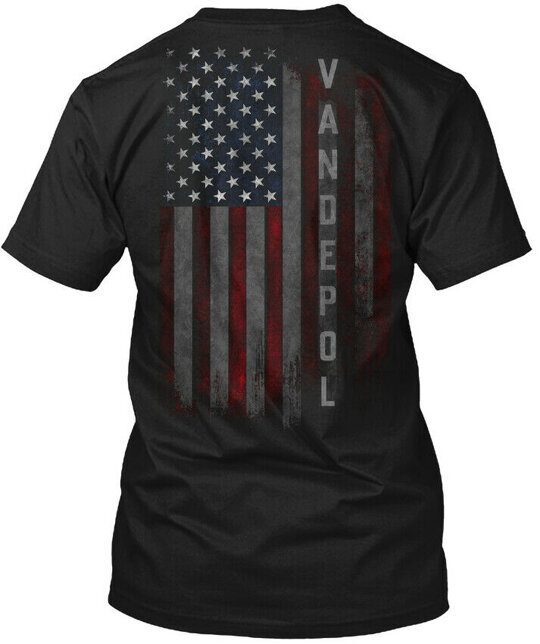Vandepol Family American Flag T-Shirt Made in the USA Size S to 5XL