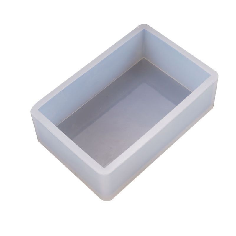Silicone Rectangular Box UV Epoxy Resin Mold for DIY Supplies Table Craft Mold