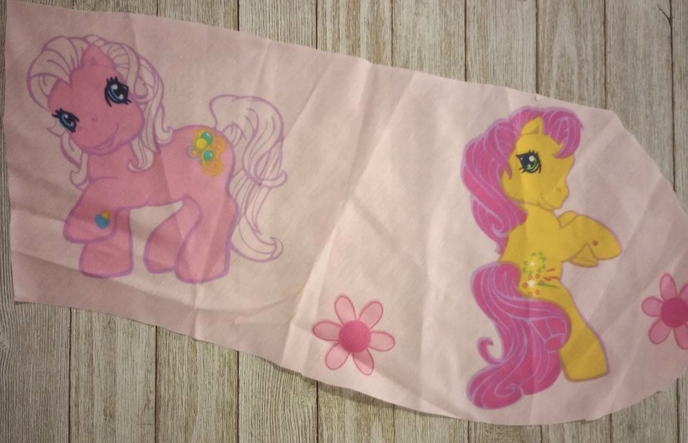 my little pony fun fabric 15 x 8 inch 1pc new