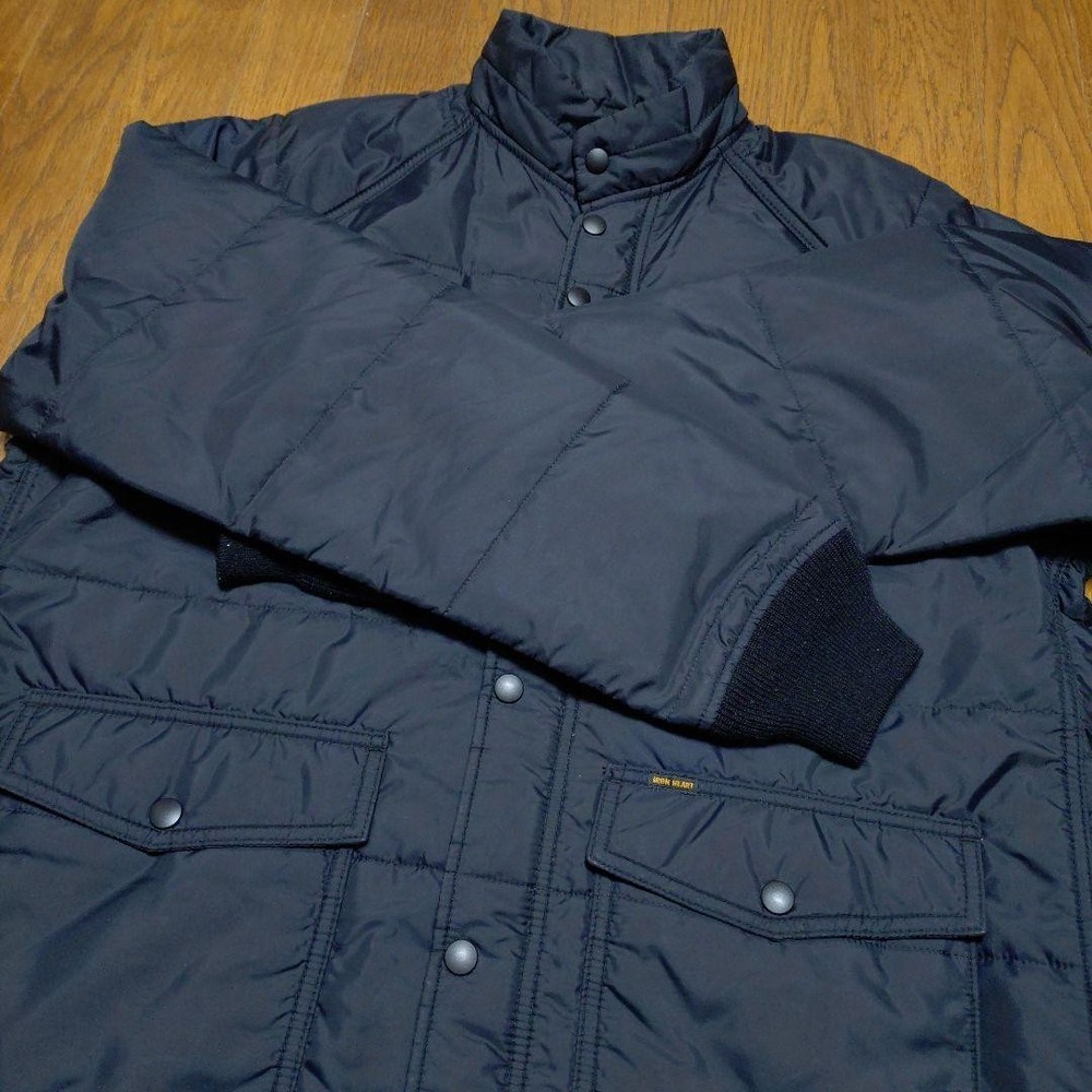 IRON HEART Nylon Jacket Black Size XL Lightweight Outerwear Japan