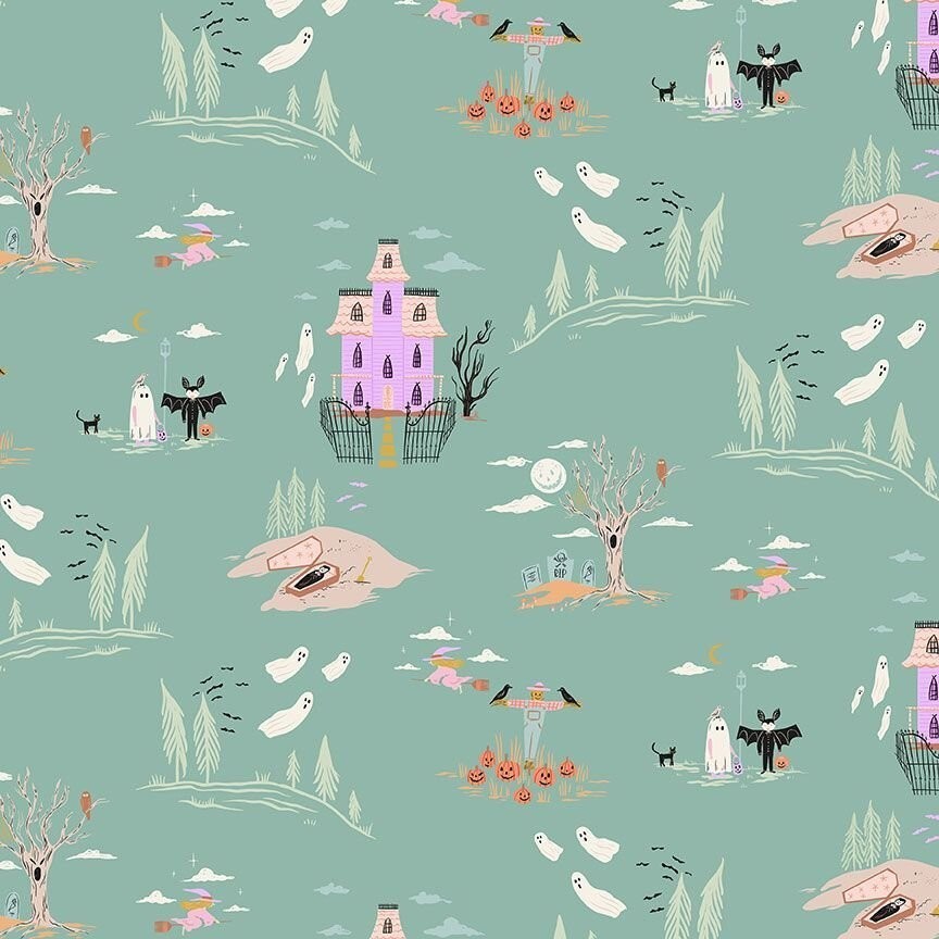 Dear Stella Harvest Moon STELLA DFG2812 Absinthe Harvest Moon  Cotton-image