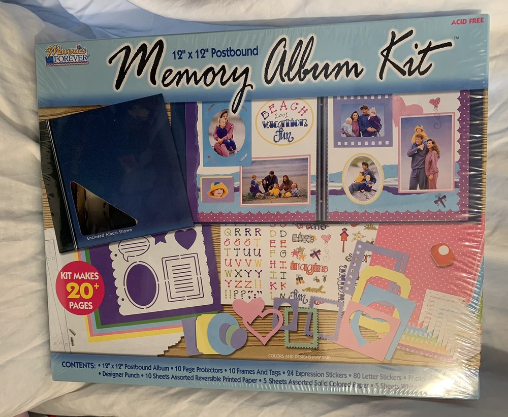 Scrapbook Kit 12x12 Postbound Memory Album Kit  Acid Free. Brand NEW-image
