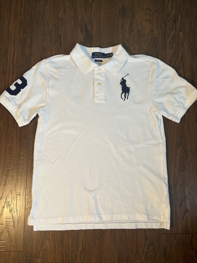 POLO RALPH LAUREN Big Boys 14-16 Polo Shirt BIG PONY  Classic Fit Mesh NWT
