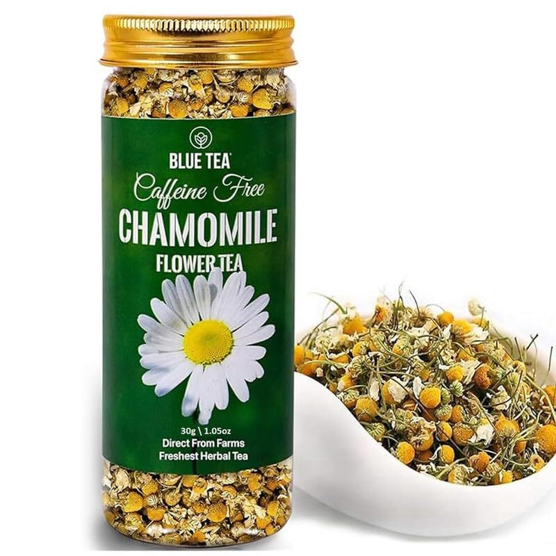 Blue Chamomile Tea 1.05 Oz Loose Leaf Sleep Tea for 30+ Cups Herbal Blend