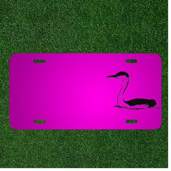 Custom Personalized Car License Plate With Add Names To Bird Water Swimming
