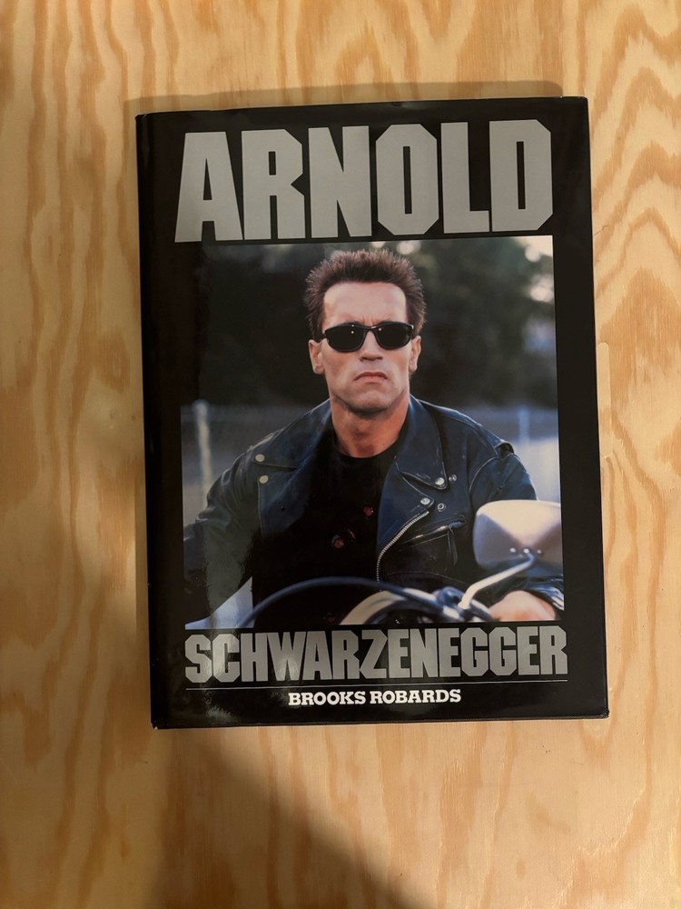 Arnold Schwarzenegger Brooks Robards Book + Original Terminator Poster 1990s HC