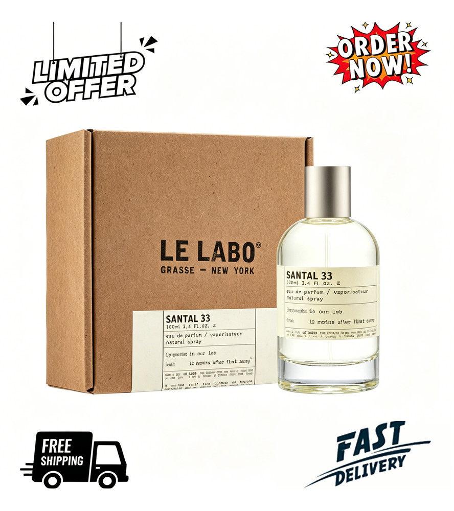 Le Labo Santal 33 For Unisex Perfume 100ml / 3.4 fl oz EDP Spray New In Box