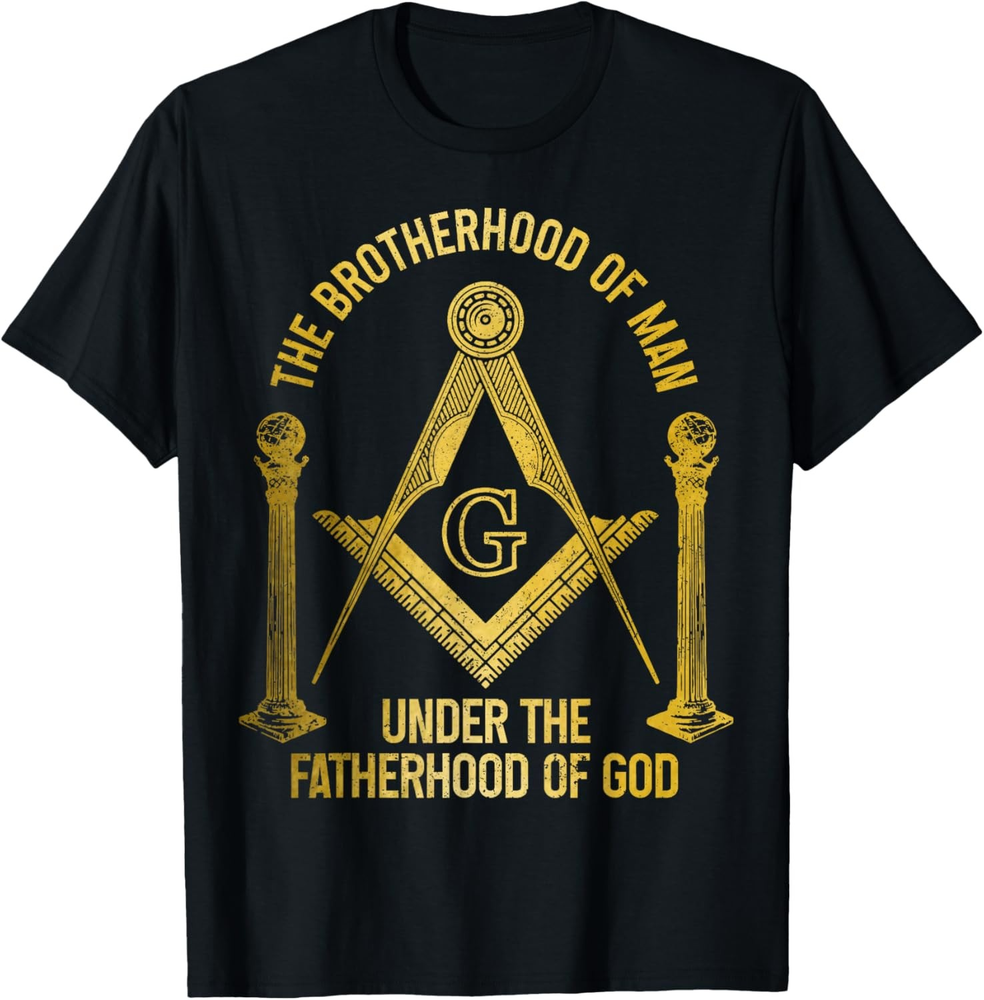 Mason Freemason Masonic Symbol Square & Compass Shriner T-Shirt