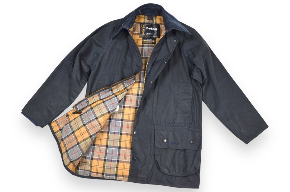 Men's Barbour Beaufort Wax Jacket in Navy Blue A196 England Classic Size C36 91cm