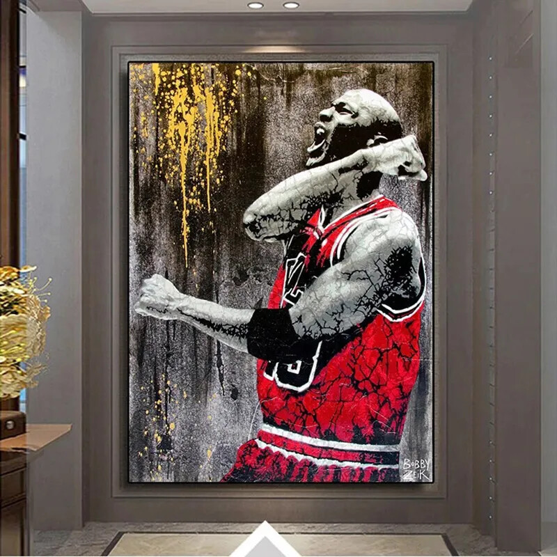 Abstract Graffiti  Posters Canvas Painting Wall Art Picture home decoration-image