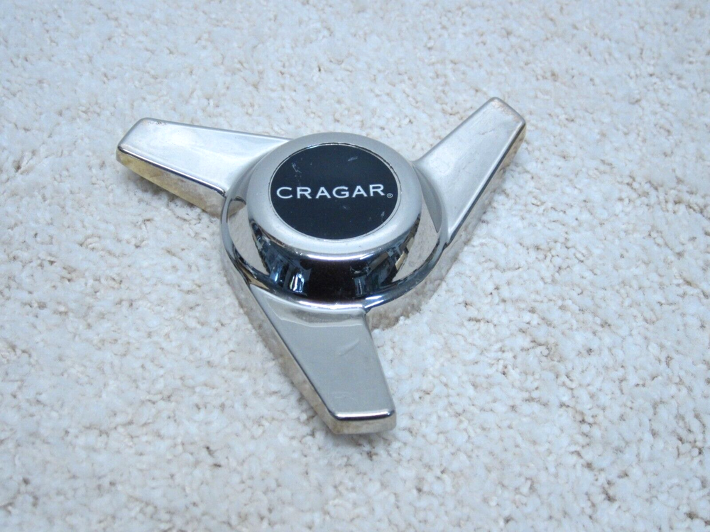 CRAGAR CUSTOM WHEEL 3 BAR SPINNER METAL CENTER CAP #2F-7