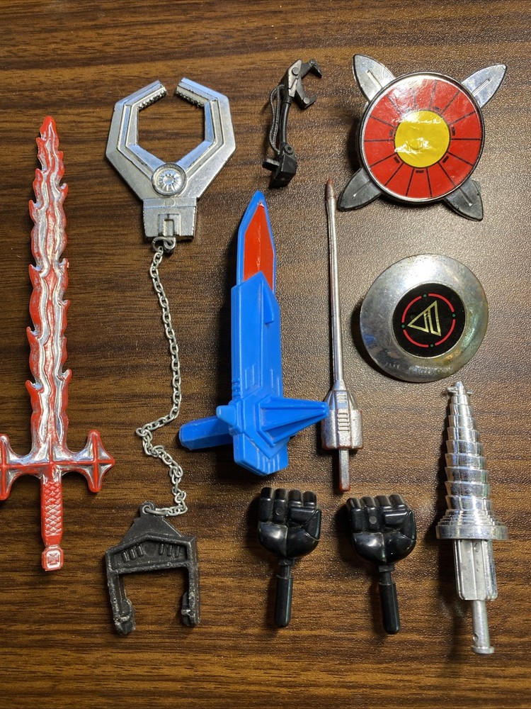 GODAIKIN POPY Accessories LOT 10 Sun Vulcan Daltanius Goggle V Fists Combattler