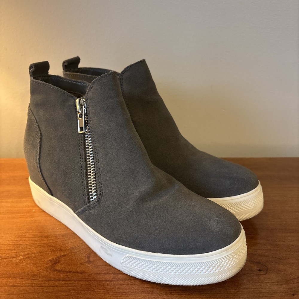 Steve Madden leather wedgie sneaker women’s shoe size 12