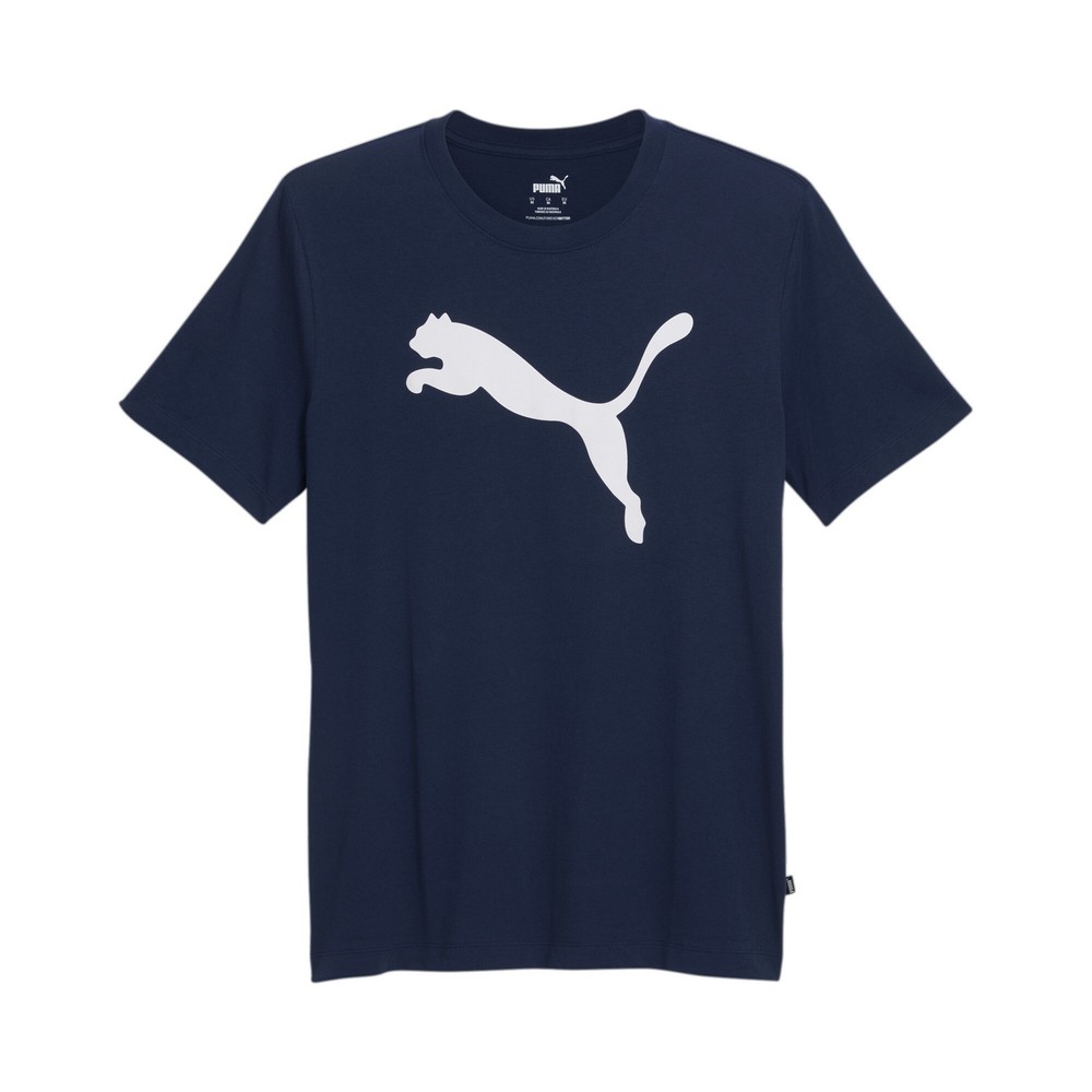 PUMA Essentials  Cat Logo Crew Neck Short Sleeve T-Shirt Mens Blue Casual Tops 6