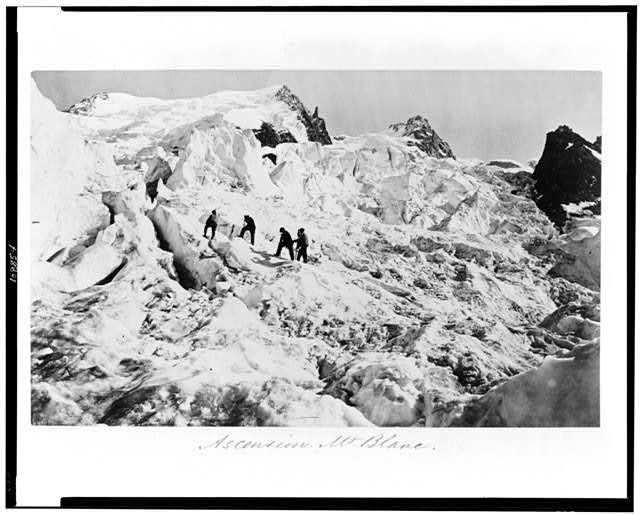 Photo:Ascension,Mont Blanc,Mountaineering,Switzerland--1860's
