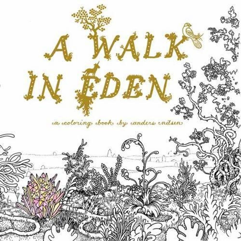 A Walk in Eden: A Colouring Book by Anders Nilsen by Anders Nilsen (English) Pap