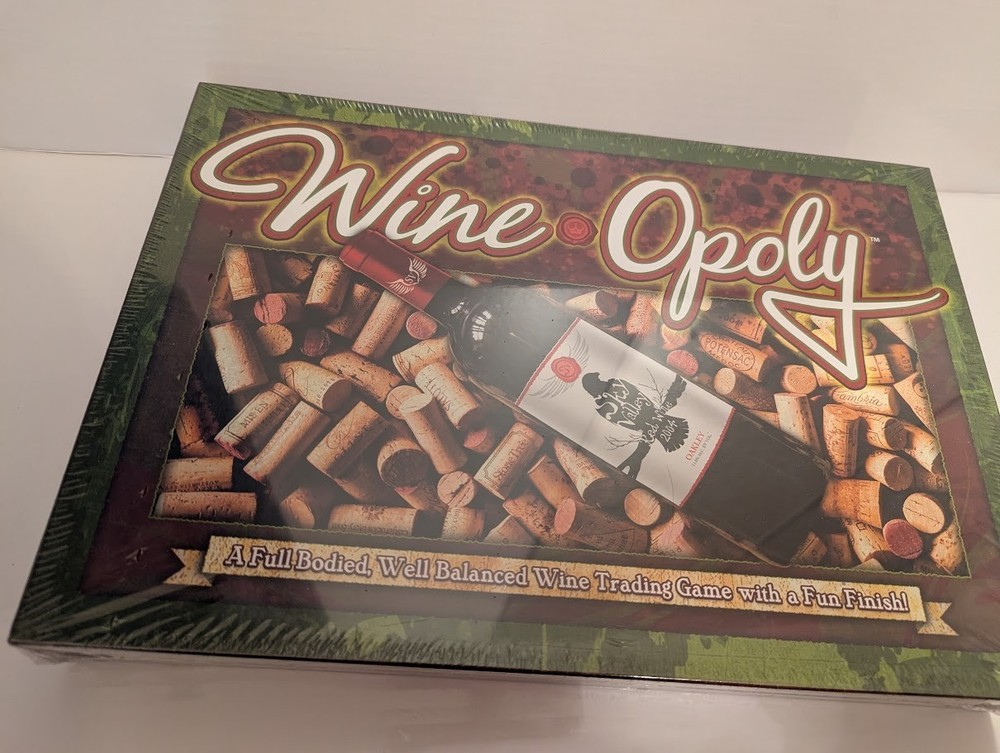 WINEOPOLY Board Game A Wine Trading Game Wine-Opoly NEW SEALED