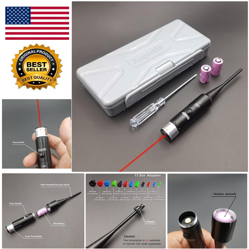 Accurate Class IIIa Laser BoreSighter with Long Battery Life and Compact Design-image