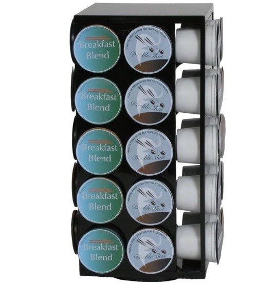 40 Keurig K Cup Holder Coffee Pod Carousel Stand Storage Organizer Display Black