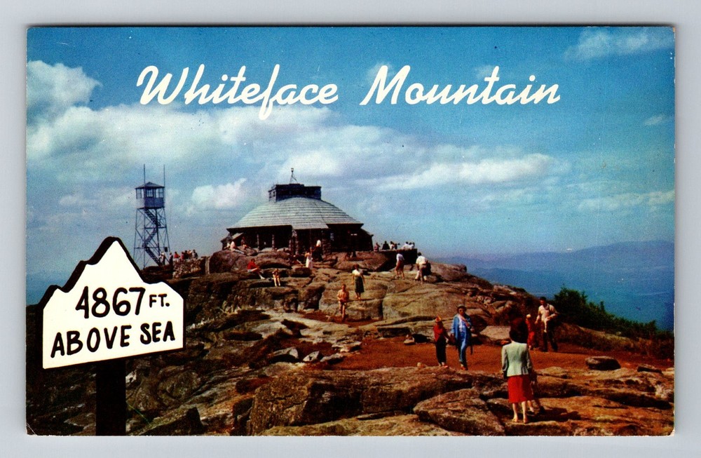 Lake Placid NY-New York Summit House Whiteface Mountain 4867 Ft Vintage Postcard