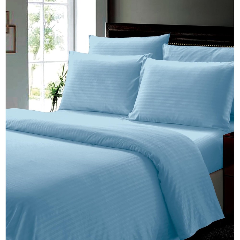 FAITH, HOPE, LOVE HOME DÉCOR 6 Piece Queen Stripe Sheet Set includes 1 Flat