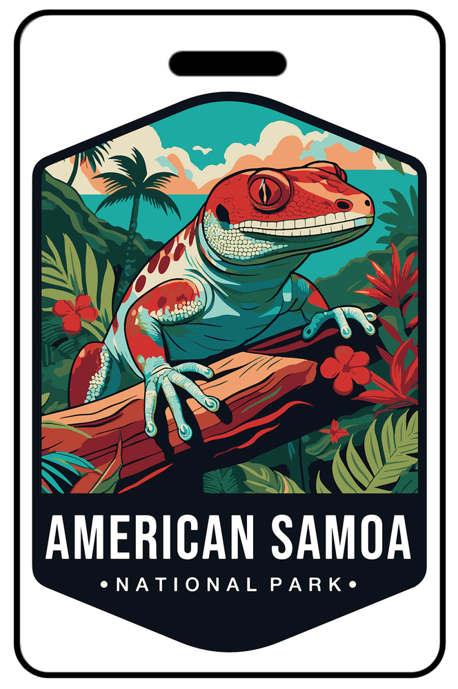 American Samoa National Park Wildlife Luggage/Bag Tag - FREE Personalization