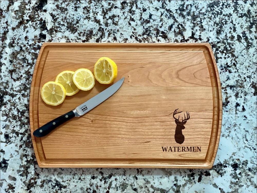 Buck Whitetail Cutting Board | Deer Hunter Charcuterie Board | Custom Serving