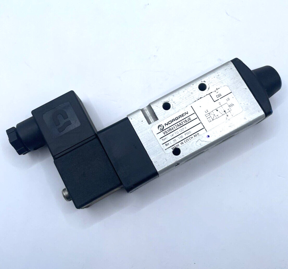Norgren V61R417AA218JB Pneumatic Solenoid Valve 120V-AC 1/4