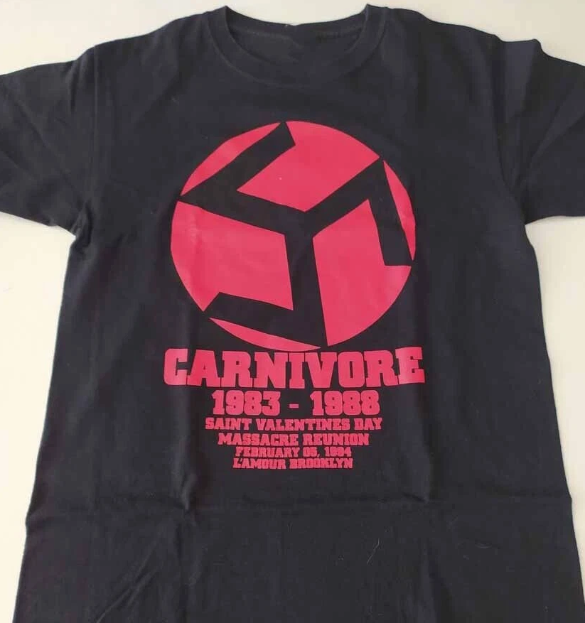Tour Carnivore Band Shirt Black Unisex S-5XL BT994