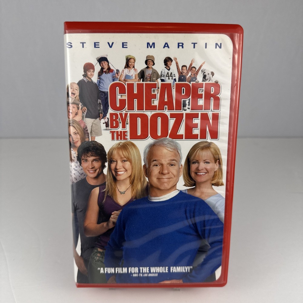 Cheaper by the Dozen (VHS, 2004, Clamshell) Steve Martin