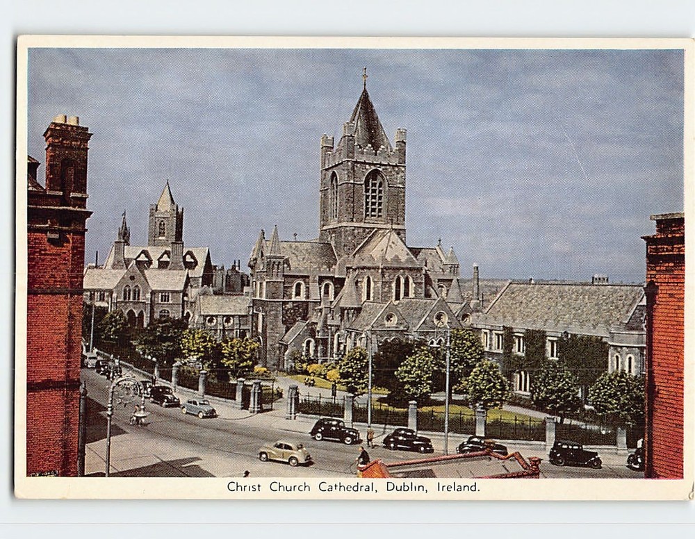 Postcard Christ Church Cathedral Dublin Ireland
