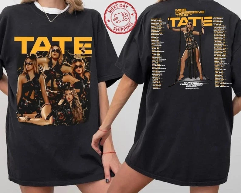 Tate Mcrae 2025 Concert T-Shirt , Miss Possessive Tour 2025 Tee , Fan Gift Shirt