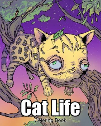 Cat Life Coloring Book by Hutcheson, Kenneth, Brand New, Free shipping in the US