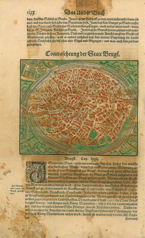 City map of Bruges