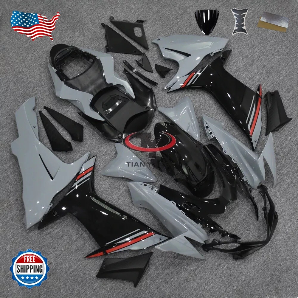 Gray Black ABS Injection Body Fairing Kit For Suzuki GSXR600/750 K11 2011-2025
