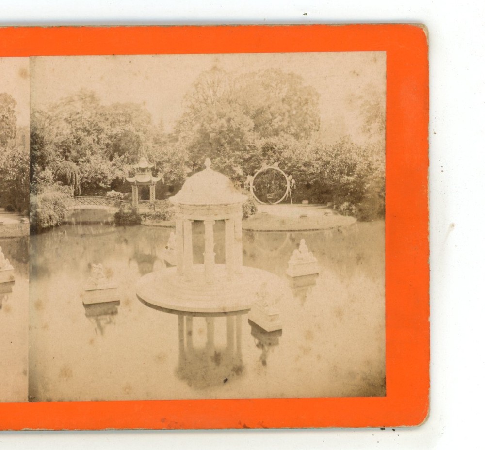 Villa Pallavicini Cempio di Diana Genoa Italy Stereoview