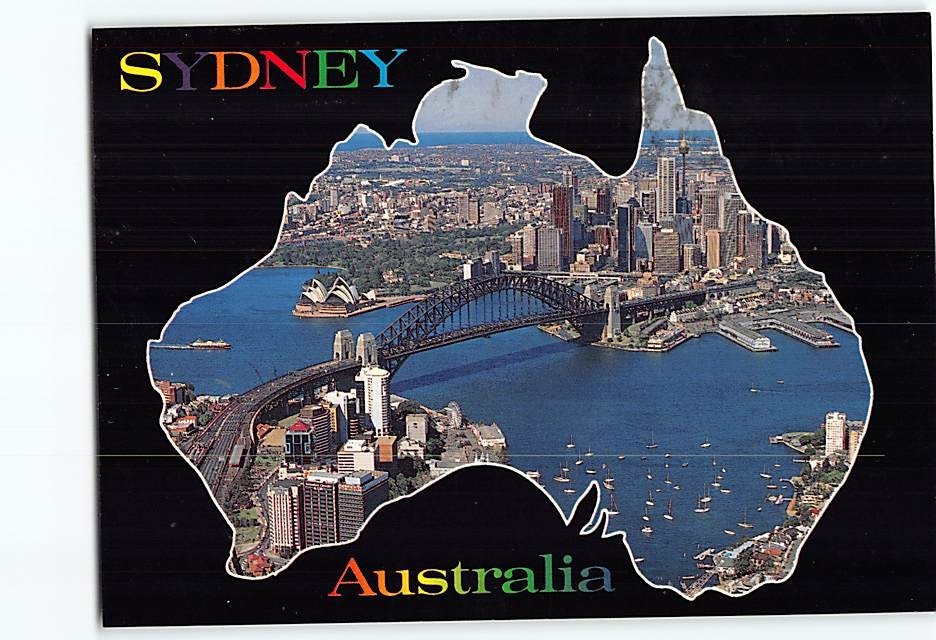Postcard Aerial View New South Wales Australia