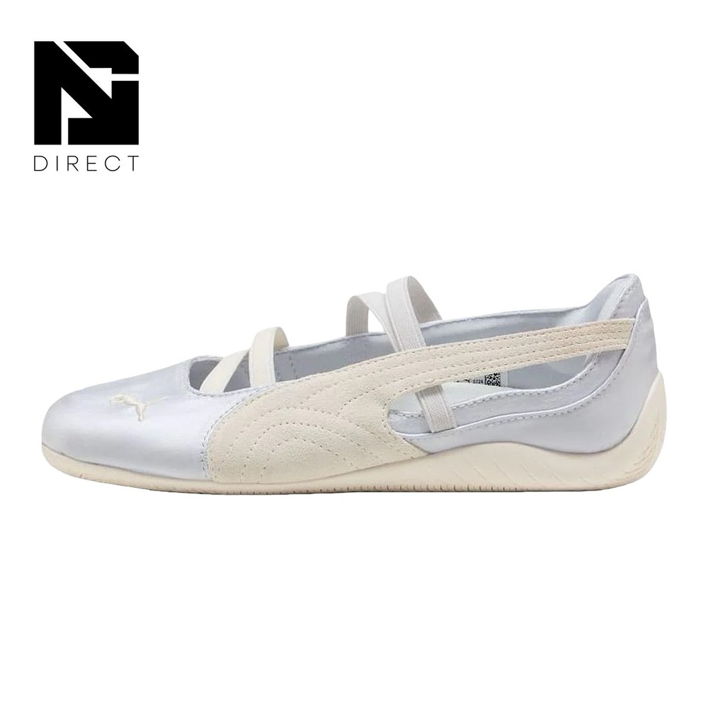 Brand New PUMA Speedcat Ballet Silver Mist Warm White Satin (Women's) 404383 03
