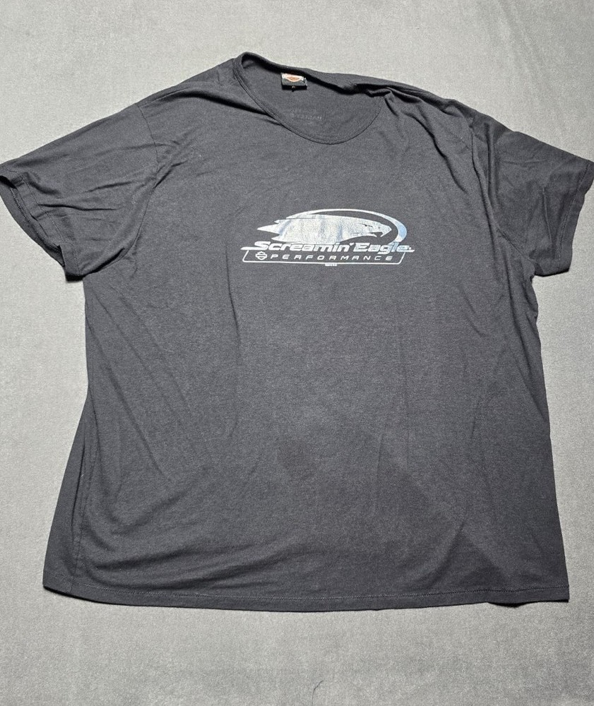 Harley Davidson Shirt Mens Large Screaming Eagle Mechanic Striped T Shirt 3XL