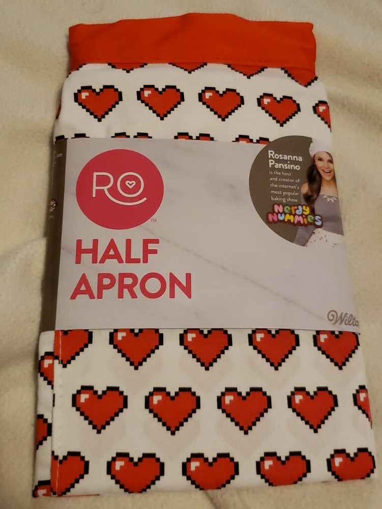 ROSANNA PANSINO by Wilton - Heart Print Waist Apron NWT