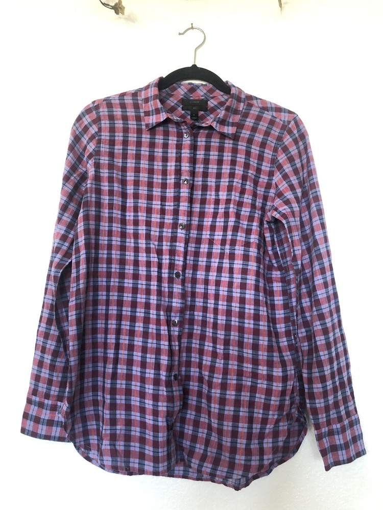 J. Crew Boys 12 Plaid Button Down Shirt Preppy School Harry Potter Academia